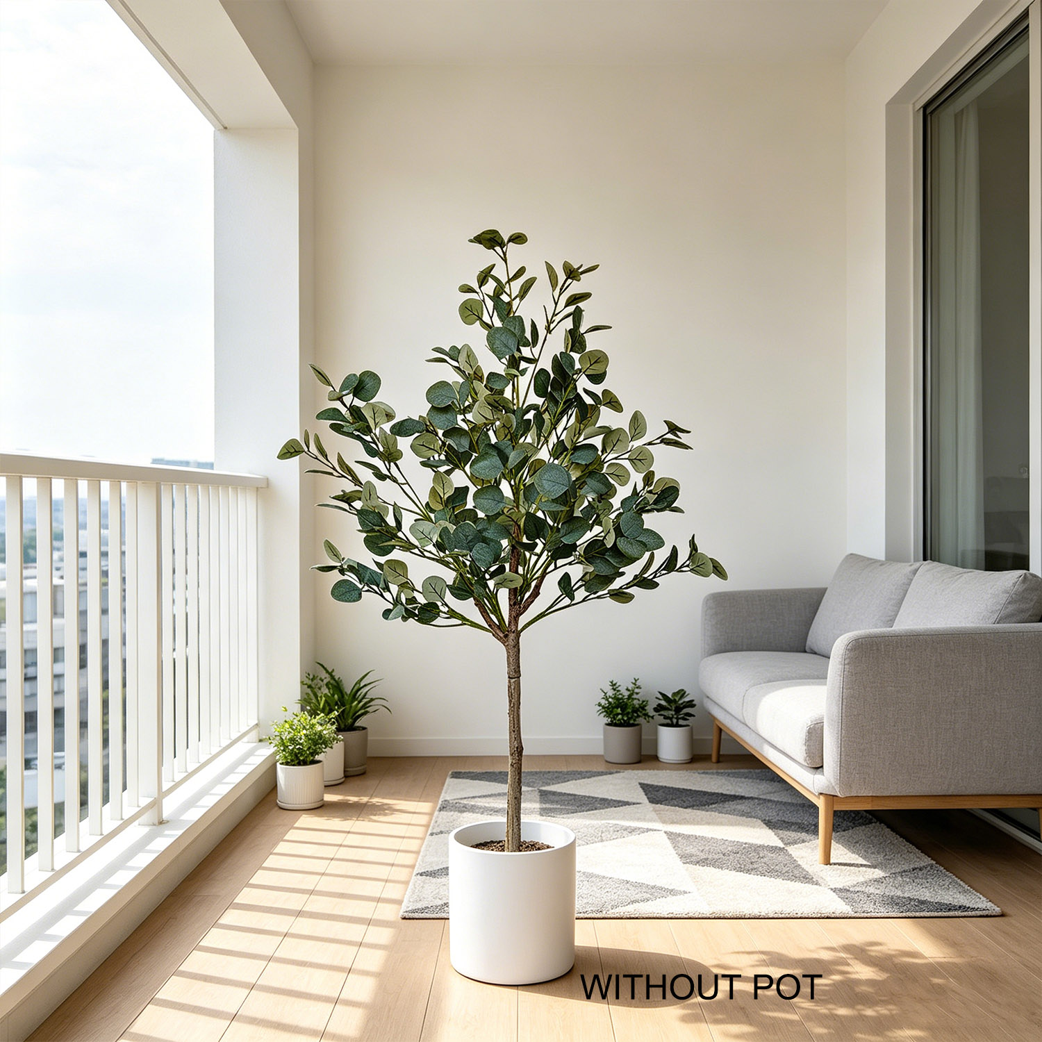 ต้นยูคาลิปตัสเทียมสูง 140 ซม.  - Ficus Lyrata Tree บทวิจารณ์และราคา