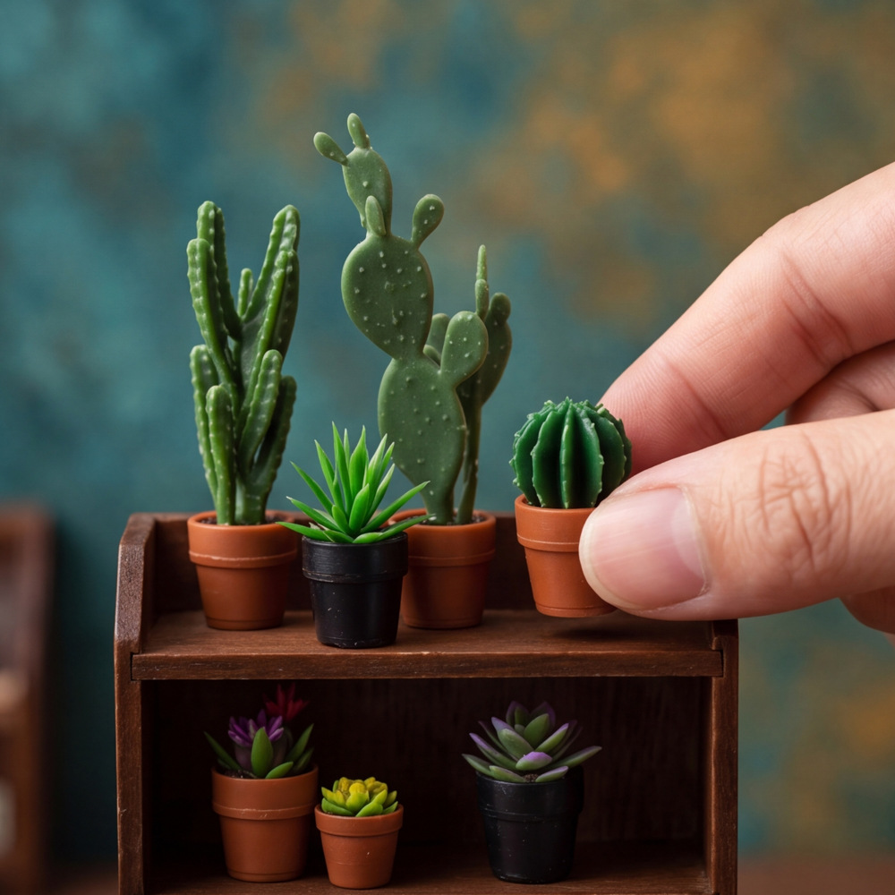 8 ชิ้น ต้นไม้กระถางพลาสติกจิ๋ว - Echeveria Succulent บทวิจารณ์และราคา